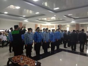 Plt Bupati Koltim Hj. Andi Merya Nur Lantik Empat Plt Kadis Koltim