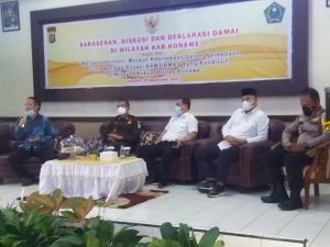 Ciptakan Suasana Kamtibmas Tetap Kondusif, Polres Konawe Gelar Deklarasi Damai Bersama Ormas