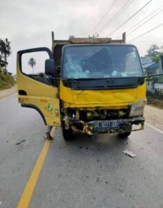 Tabrakan Motor dengan Truk, 1 Orang Tewas, Sopir Mobil Diamankan Polisi