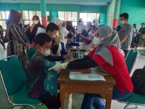 Binda Sultra Gelar Vaksinasi di Sekolah Madrasah Konawe Dengan Capaian Melebihi Target