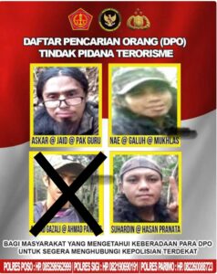 Satu DPO Teroris Poso Tewas Ditembak di Parigi Moutong