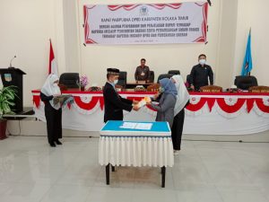 Pemerintah Kabupaten Kolaka Timur Serahkan Dua Raperda ke DPRD