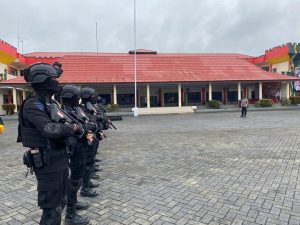 210 Pasukan PRC Satuan Elit Korps Brimob Polri Dikirim ke Kendari