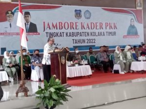 Pj Bupati Koltim Buka Jambore Kader PKK Kolaka Timur