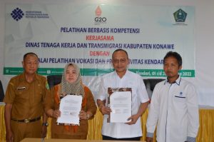 BPVP Kendari Bersama Disnakertrans Konawe Buka Pelatihan Boarding