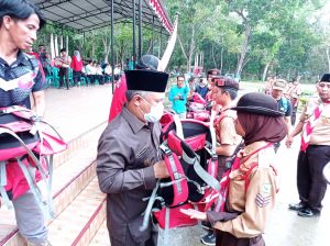 Bupati Konawe Lepas 105 Peserta Pramuka Jambore Nasional ke Cibubur Jakarta