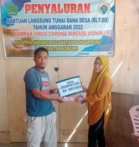 Pemerintah Desa Polandangi Wonggeduku Salurkan BLT DD Tahap 3