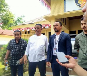 Usai Ditetapkan Tersangka Dirut PT MJ Jalani Pemeriksaan Penyidik Polda Sultra Secara Kooperatif