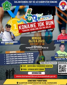 Meriahkan HUT Konawe, Pemkab Gelar Maraton Hadiah Puluhan Juta Rupiah