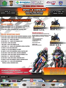 Rangkaian HUT KONAWE Pemkab Bersama Polres Gelar Kejuaraan Road Race Jiwel 62 TRM Racing