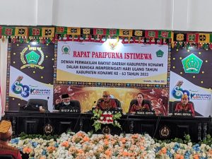 Sidang Paripurna DPRD Konawe, KSK Tingkatkan Pendapatan Ekonomi Konawe 13,33 Persen