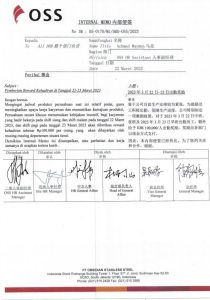 PT OSS Berikan Reward Kepada Karyawan yang Masuk Bekerja Saat Aksi Mogok Kerja