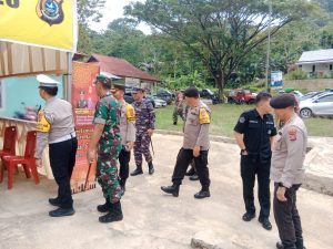 Wakapolda Sultra Kunjungi Pos Pengamanan Mudik Lebaran di Sampara Konawe