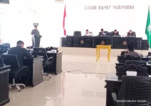 Paripurna DPRD Konawe Pandangan Umum Fraksi Terhadap Raperda