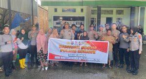 Sambut HUT Bhayangkara ke-77, Polres Konawe Gelar Bakti Sosial di Mesjid Babussalam Dan Bantuan Sosial Air Minum