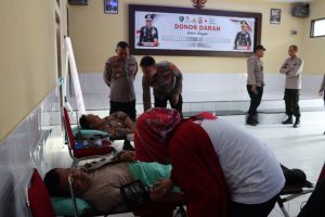 HUT Bhayangkara ke-77, Polres Konawe Gelar Giat Kemanusiaan Donor Darah