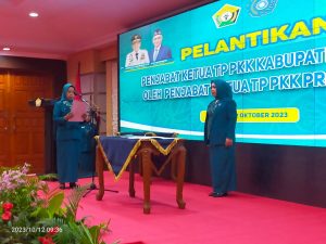 Penjabat Ketua TP PKK Kabupaten Konawe Dilantik, Trinop Tijasari Gantikan Titin Nurbaya Saranani