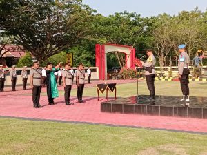 Kapolres Konawe Pimpin Upacara Sertijab Dua Kapolsek