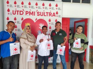 HUT yang Ke-7, SMSI Sultra Gelar Aksi Donor Darah