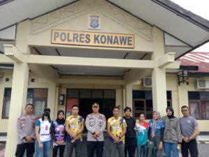 Kapolres Konawe Melepas Kontingen Bola Voli yang Berlaga di Kapolda Cup Tahun 2024