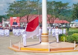 PJ Bupati Konawe Stanley Pimpinan Upacara Pengibaran Bendera Merah Putih HUT RI ke-79